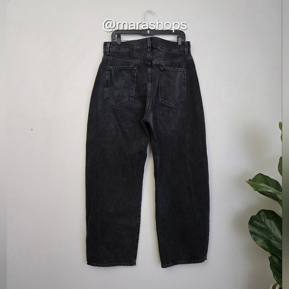 Goldsign Idris High-rise Wide-leg Jeans Black - Picture 6 of 8